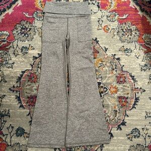 Aerie flare pants , heather grey , small